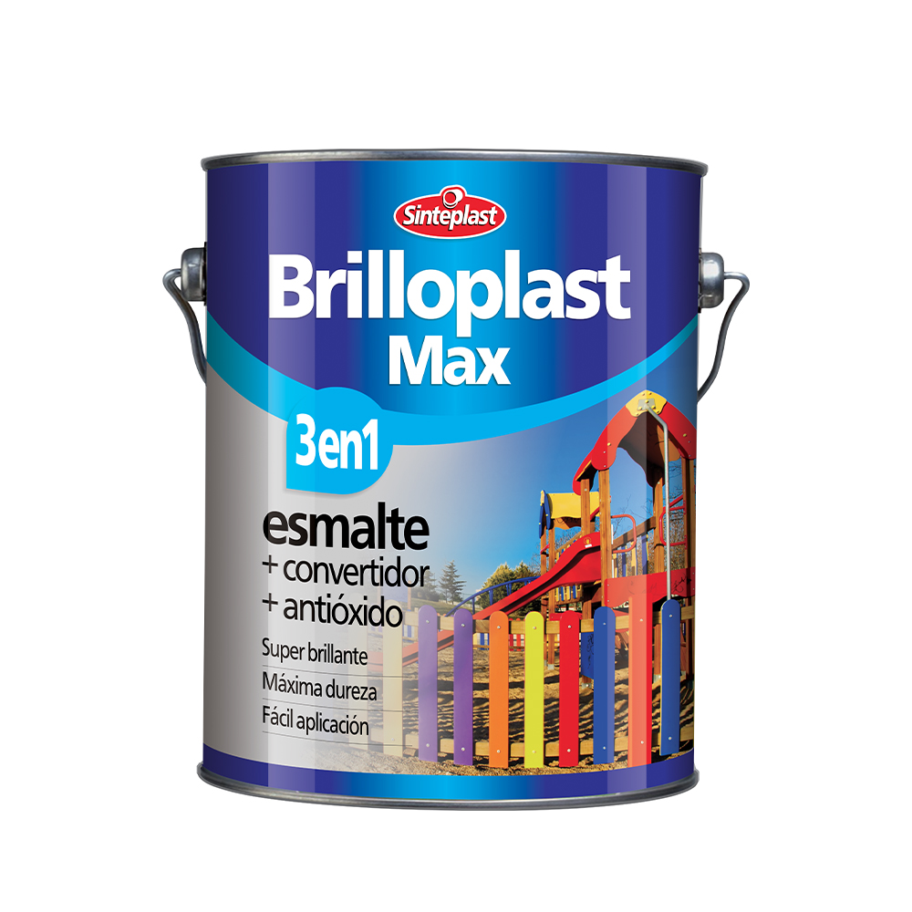 Brilloplast max esmalte sintetico 3 en 1 blanco 1 l (10001)