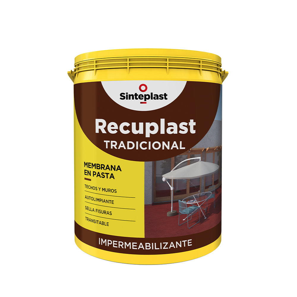 Recuplast impermeabilizante tradicional verde cemento 1 l (10130)