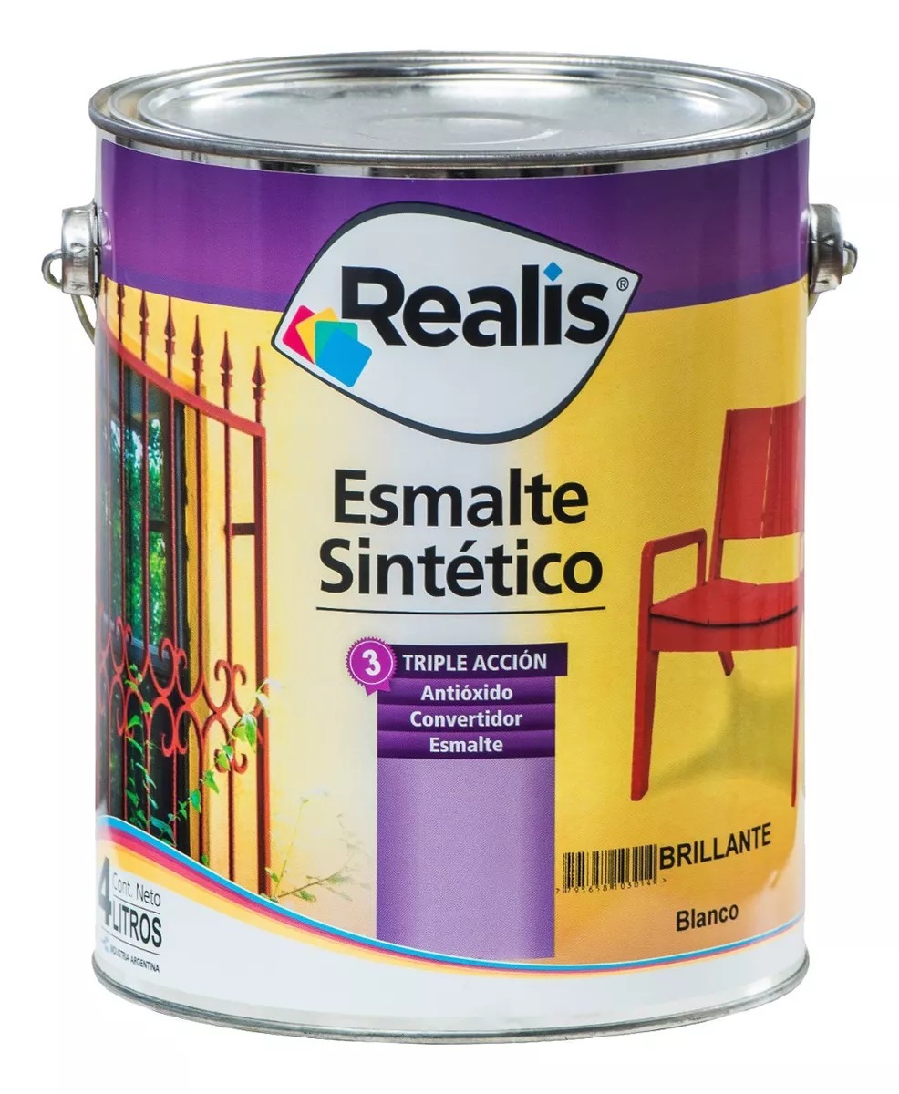 Esmalte sintetico triple accion brillante crema 1 l (10827)