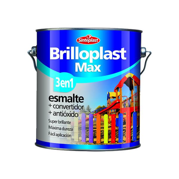 Brilloplast max esmalte sintetico 3 en 1 casta¤o 1/2 l (140027)