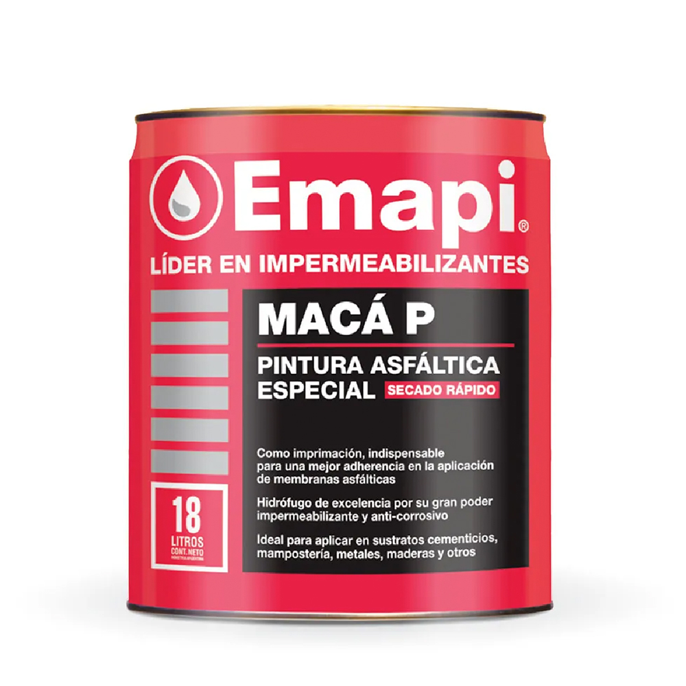 Pintura asfaltica secado rapido 18lt (153216)