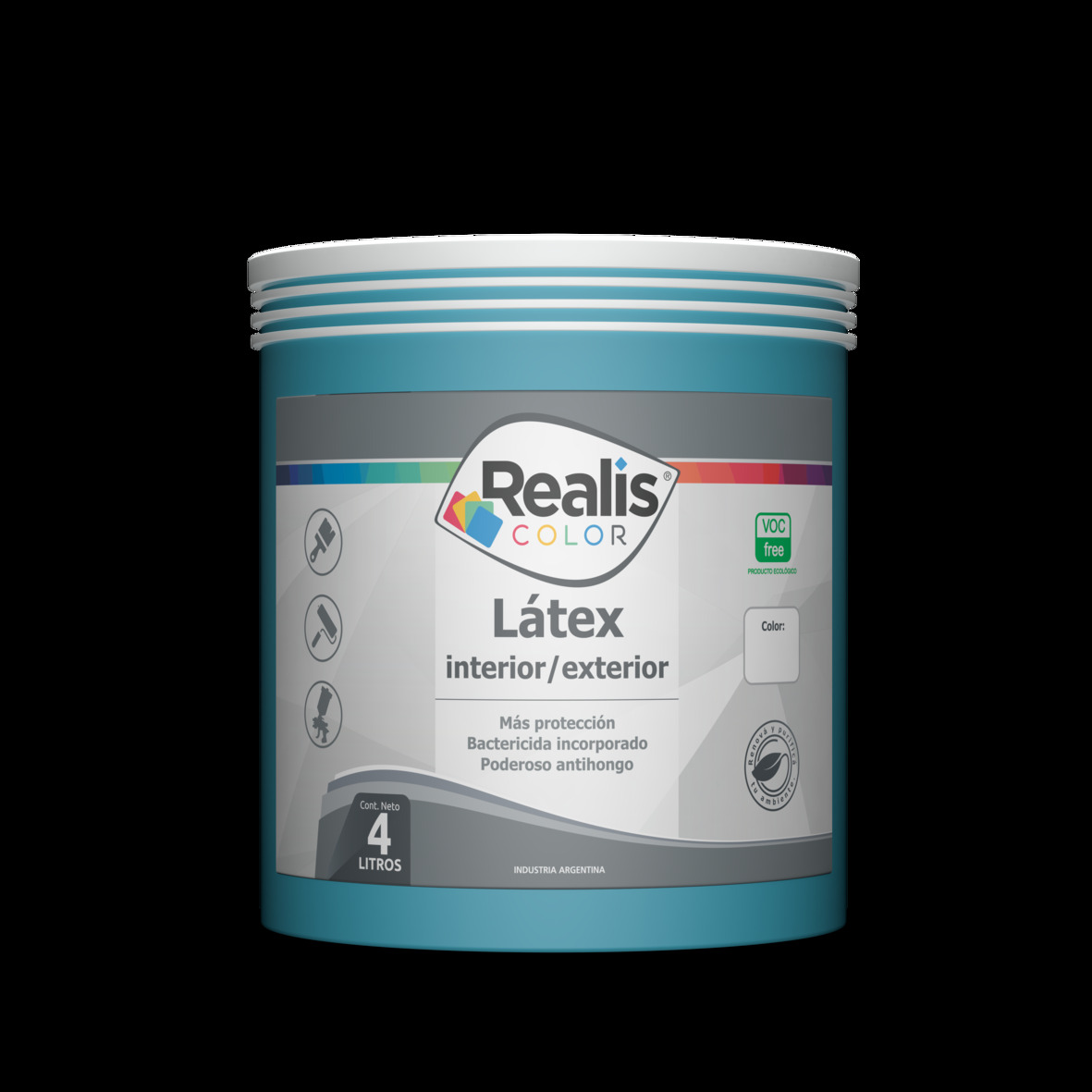 REALIS LATEX COLOR iNT/EXT CELESTE DUBAI 1/2L (153902)