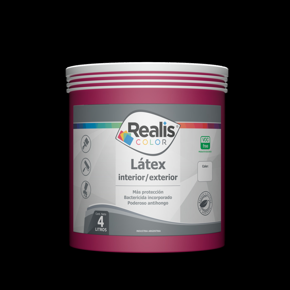 REALIS LATEX COLOR INT/EXT MAGENTA FLOR. 1/2L (153932)