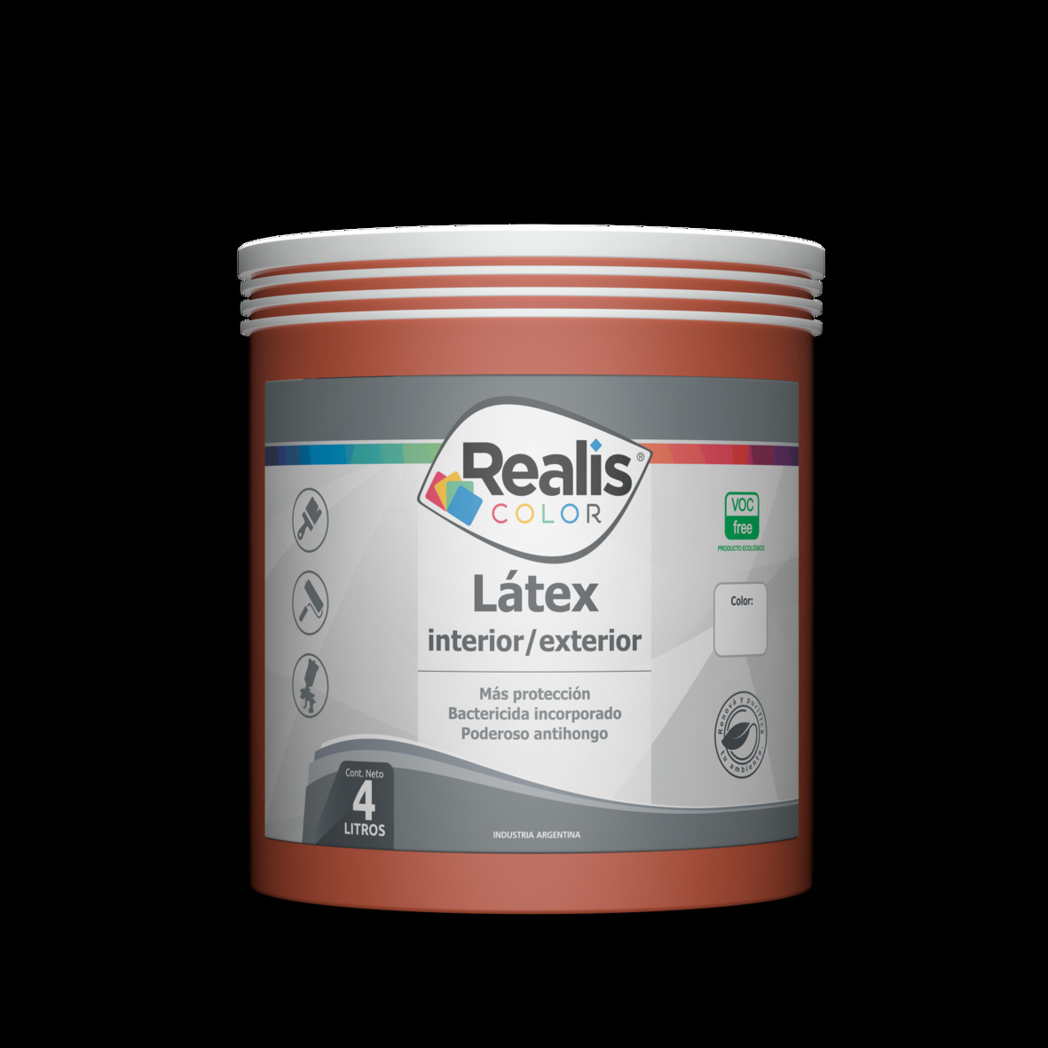 REALIS LATEX COLOR INT/EXT NARANJA HOLAND 1/2L (153967)