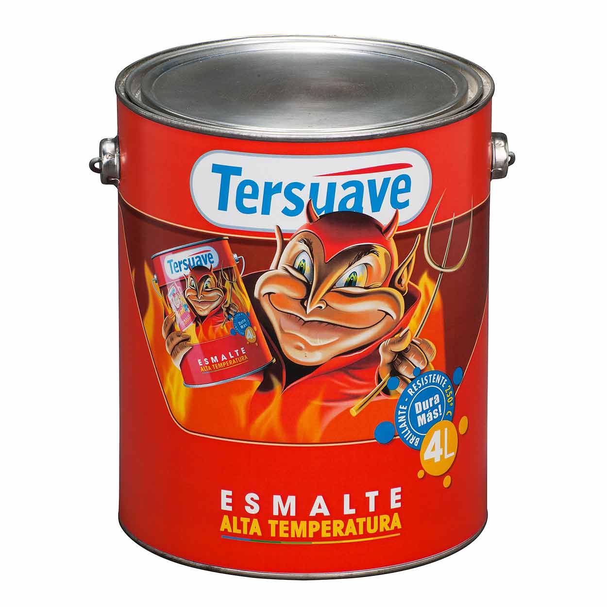 ESMALTE SINTETICO ALTA TEMPERATURA ALUMINIO 4 LT TERSUAVE (40773)