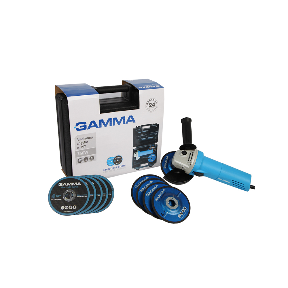 Amoladora angular kit 750 w (600043)